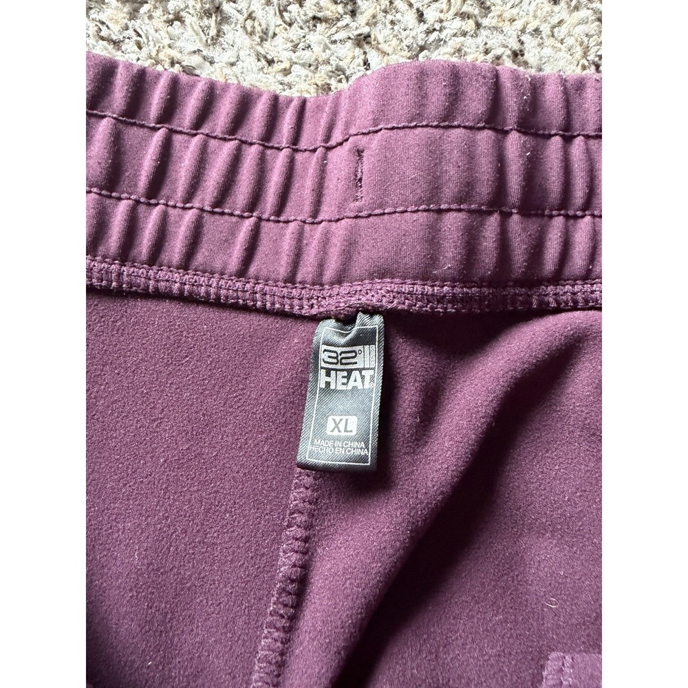 32 degrees maroon jogger tech fleece sweatpants womens Xl workout athleisure - Picture 8 of 10